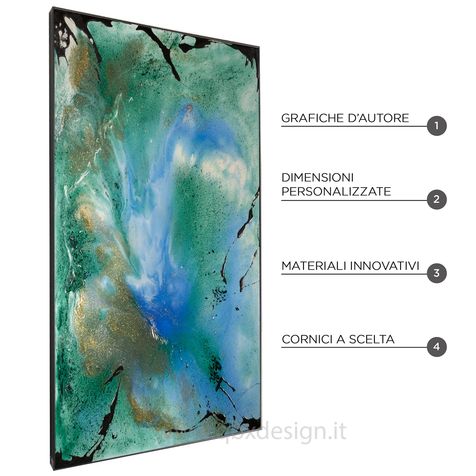 TERRESTRE - QBX DESIGN QUADRO ASTRATTO
