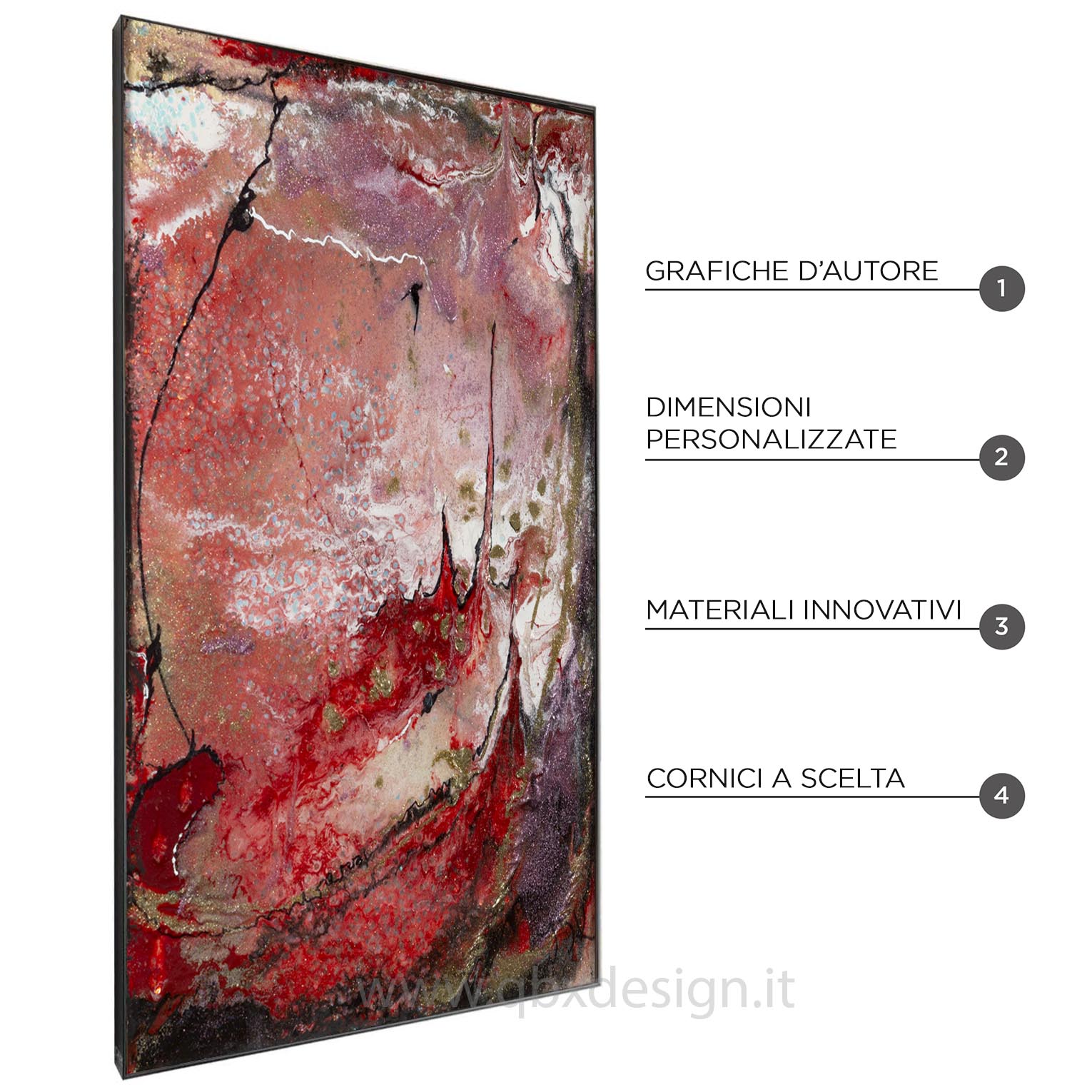 ENERGETICO - QBX DESIGN QUADRO ASTRATTO