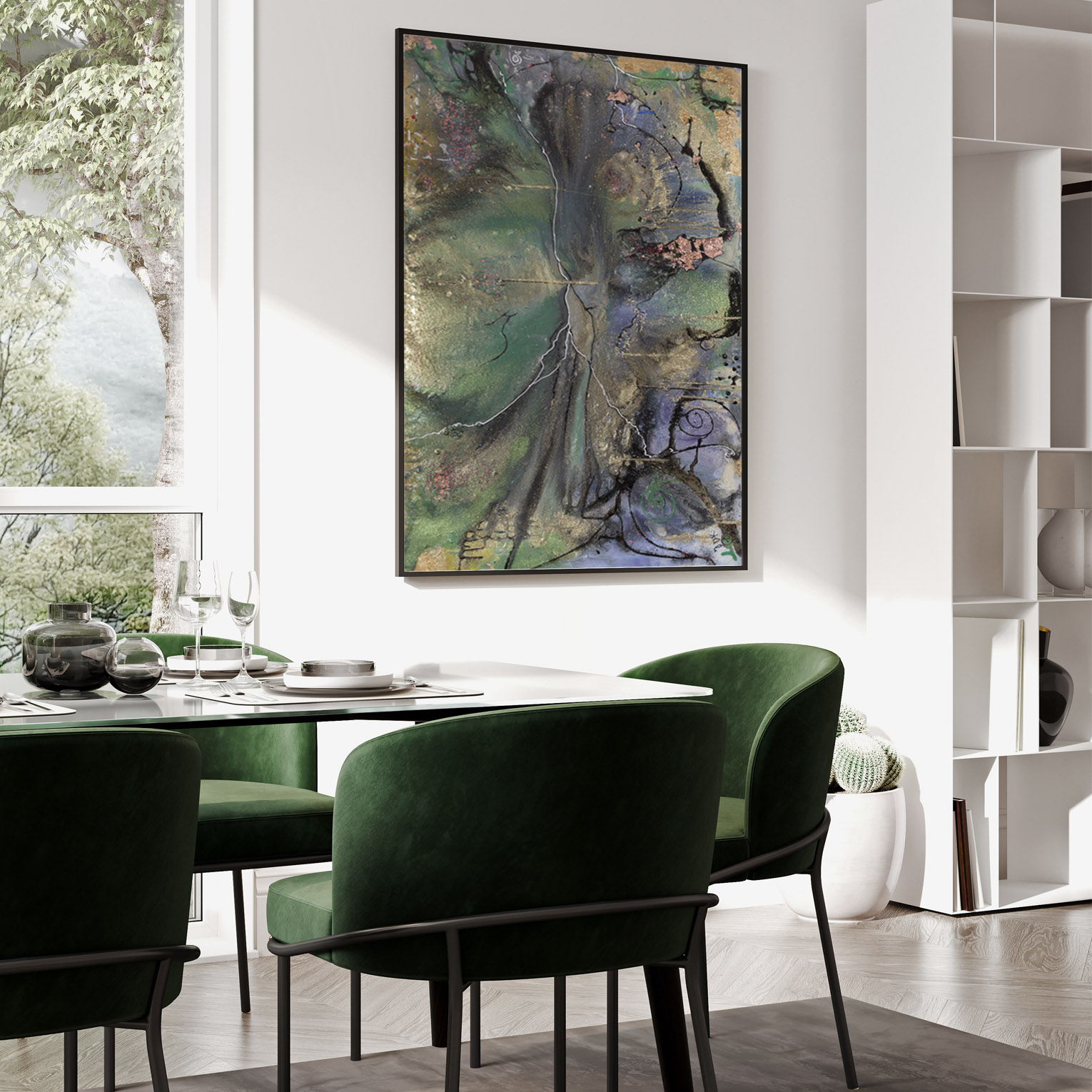 LA MADRE TERRA CHE DANZA - QBX DESIGN QUADRO D'ARREDO PER IL SETTORE LUXORY