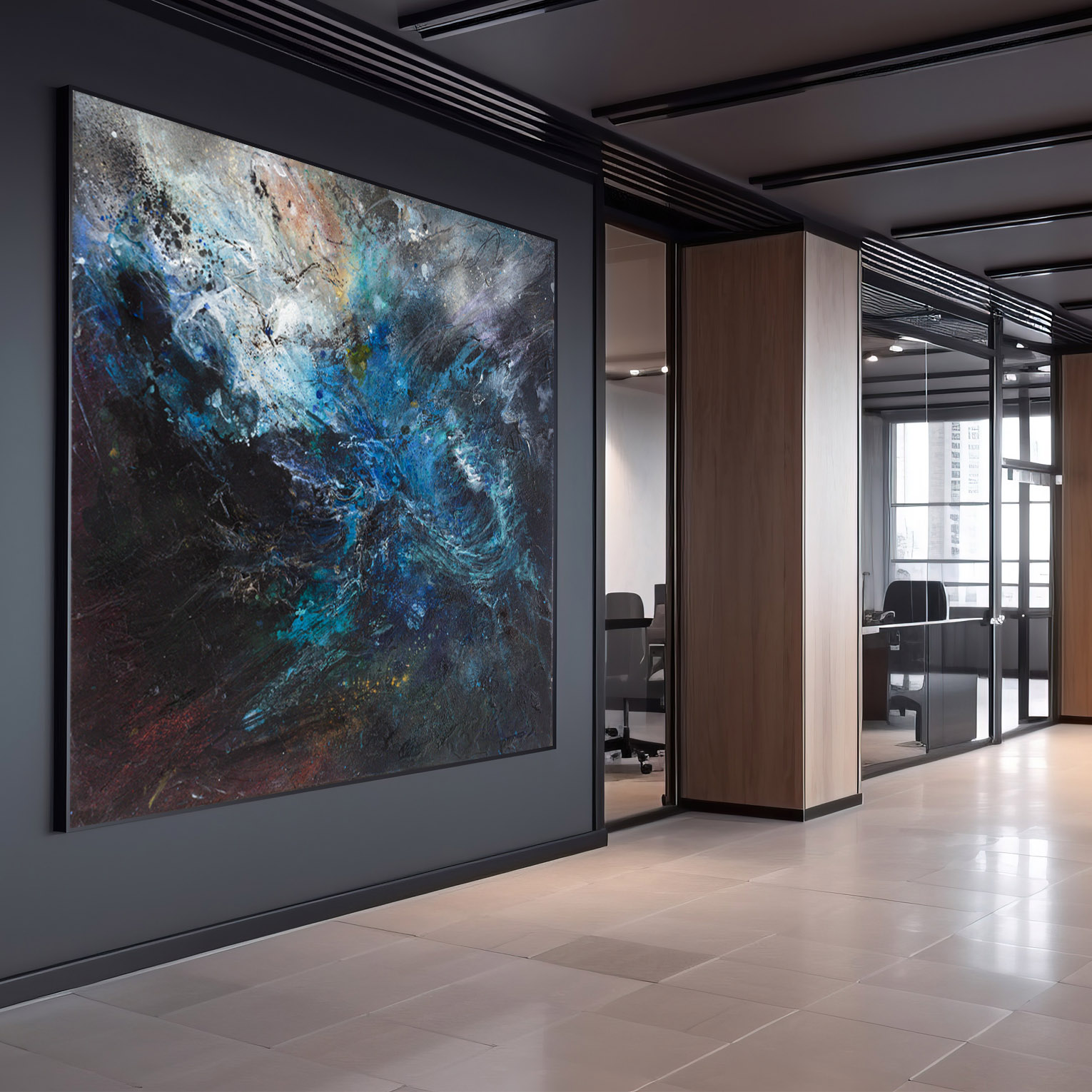 fissaggio quadri grandi dimensioni QBX DESIGN