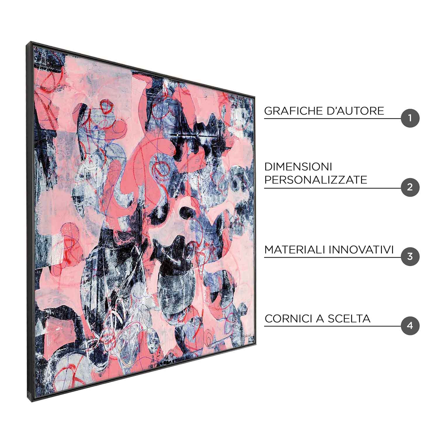 STUDIO 6A - QBX DESIGN QUADRO ASTRATTO