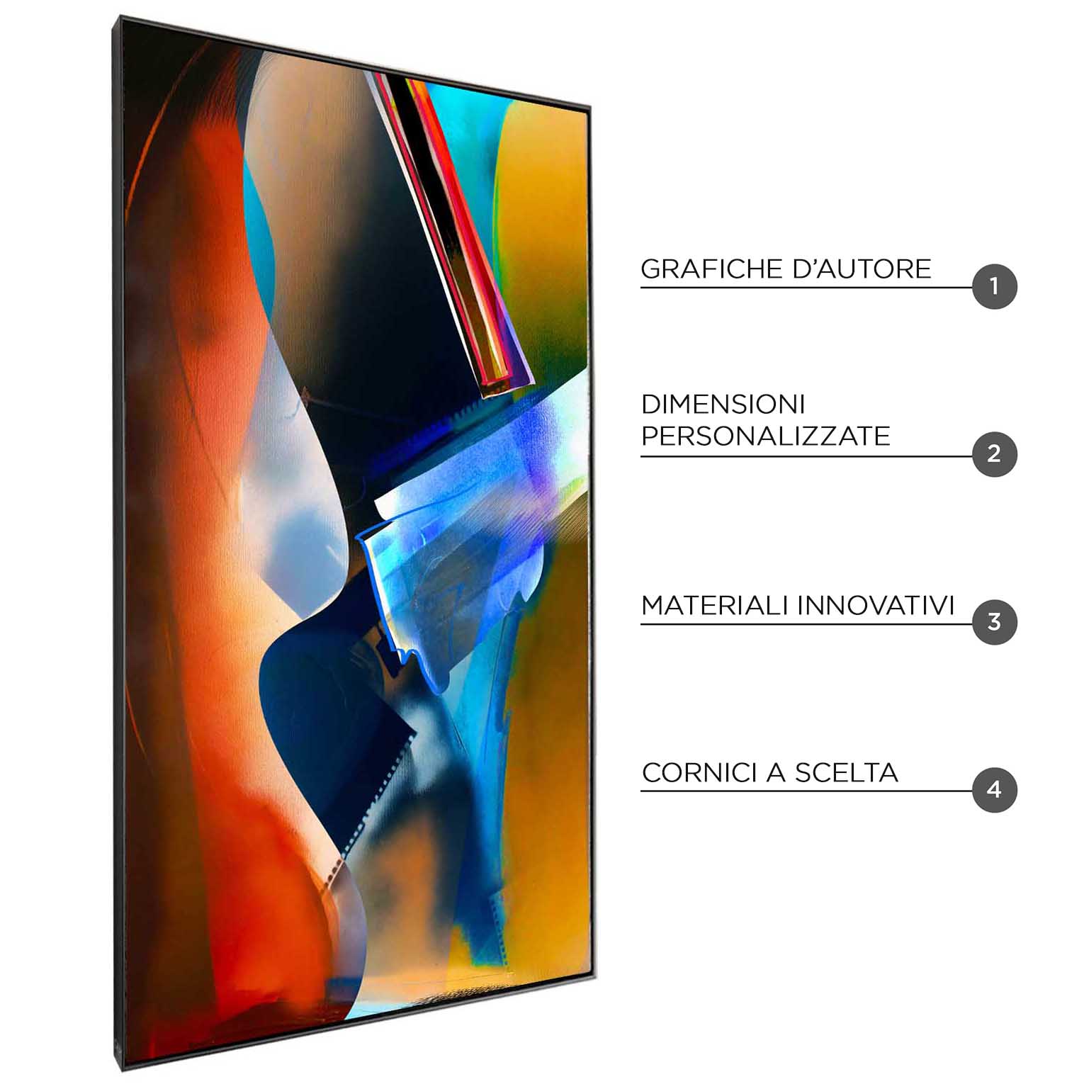 LUXART 01C2 - QBX DESIGN QUADRO ASTRATTO